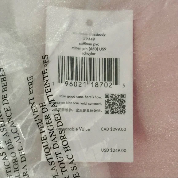 Kate Spade Mitten Pink Schuyler Small Dome Crossbody Bag - Picture 9 of 9